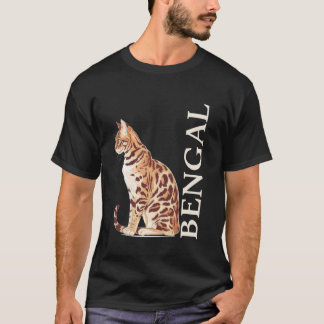 Bengal Cat Kitty Lover Animal Pet Kitten Meow Leop T-Shirt