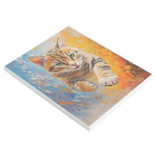 Bengal Cat Leaping Through Fire and Ice Gallery Wrap