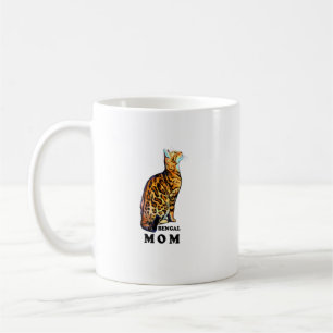 Bengal Cat Mom Shirt Domestic Rosetted Brown Ben Coffee Mug