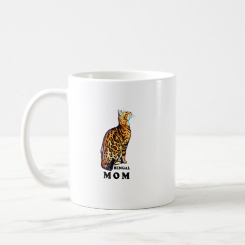 Bengal Cat Mom Shirt   Domestic Rosetted Brown Ben Coffee Mug