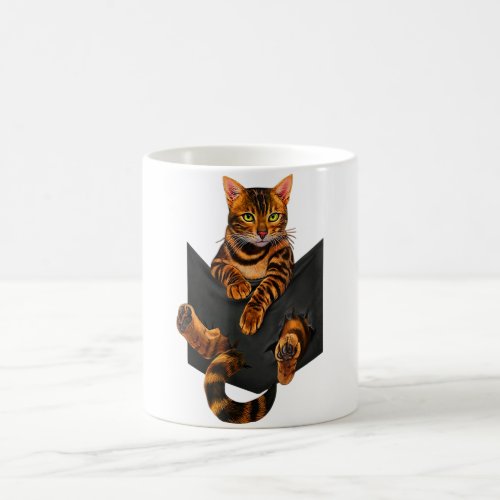 Bengal Cat Pocket Ripper Pocket Bengal Lover Coffee Mug