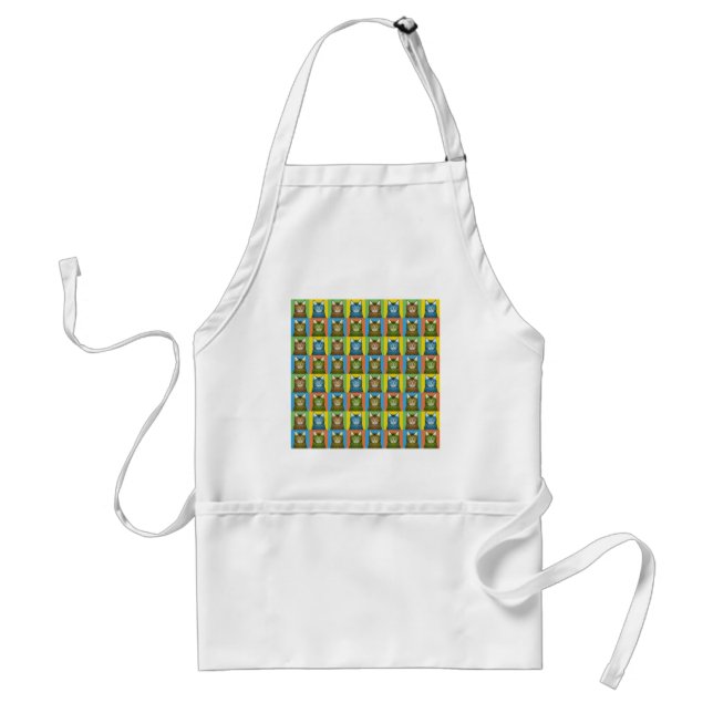 Bengal Cat Pop-Art Adult Apron (Front)