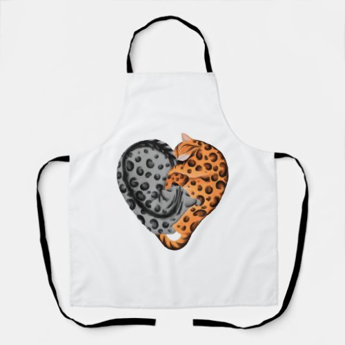 Bengal Cat Shirt Heart Yin Yang T ShirtBengal Cat Apron