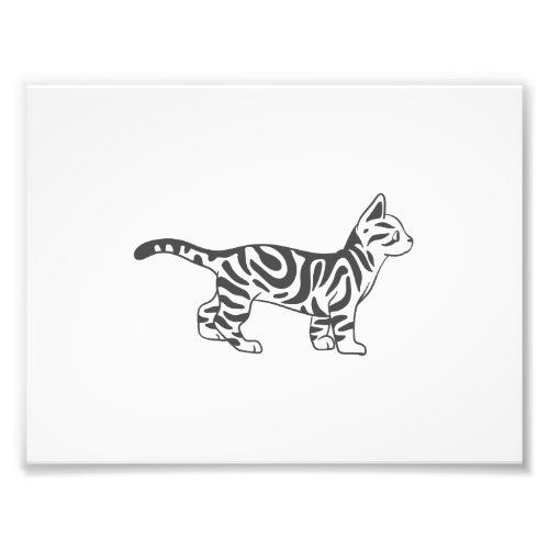 Bengal cat standing _ Choose background color Photo Print