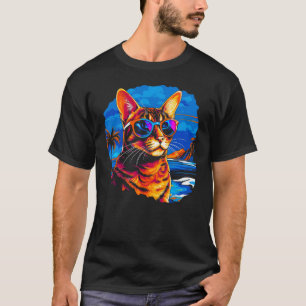 Bengal Cat Summer Party T-Shirt