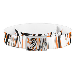 Bengal Colors Squiggly Orange and Black Lines Belt