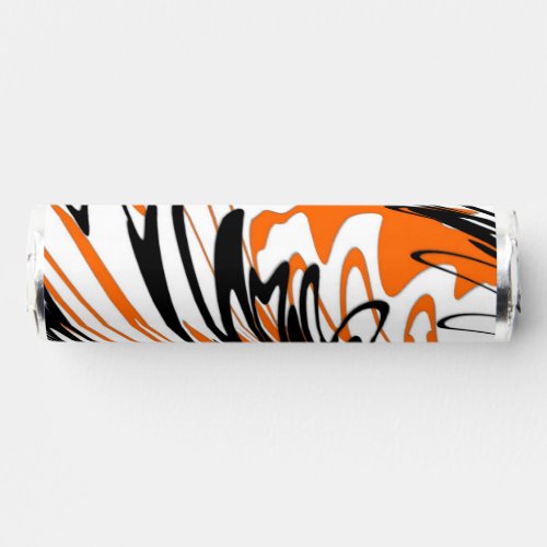 Bengal Colors Squiggly Orange and Black Lines Breath Savers Mints