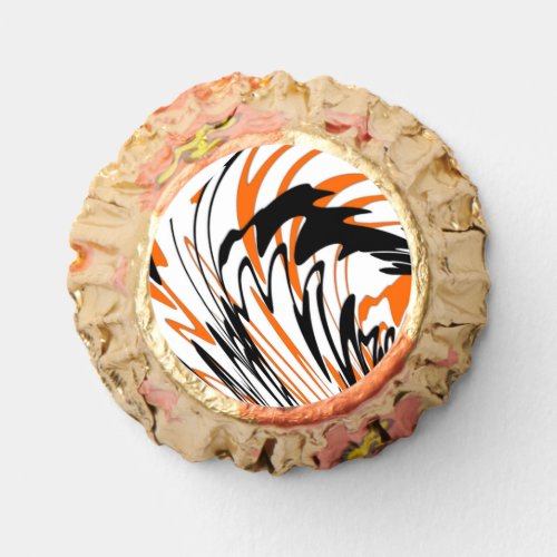 Bengal Colors Squiggly Orange and Black Lines Reeses Peanut Butter Cups