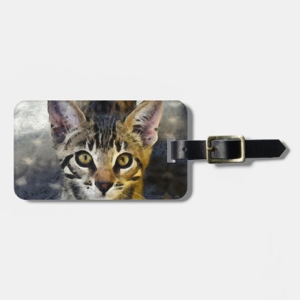 Bengal Cute Kitten Bag Tag