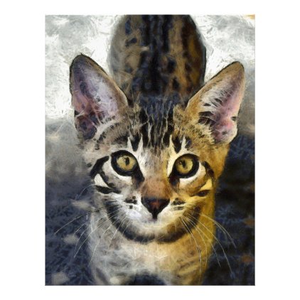 Bengal Cute Kitten Letterhead