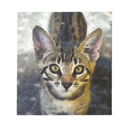 Bengal Cute Kitten Notepad