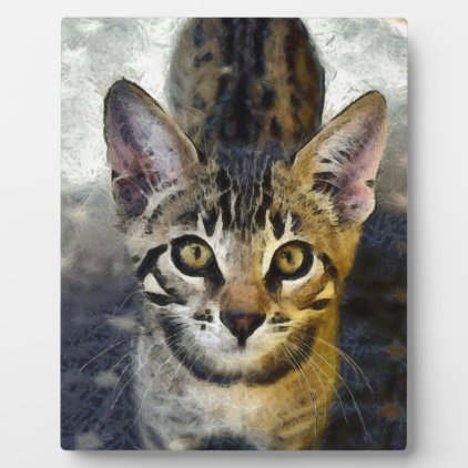 Bengal Cute Kitten Plaque