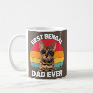 Bengal Dad Vintage Bengal Cat Lover Owner Kitty Coffee Mug