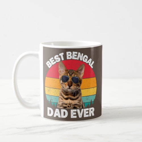 Bengal Dad Vintage Bengal Cat Lover Owner Kitty Coffee Mug