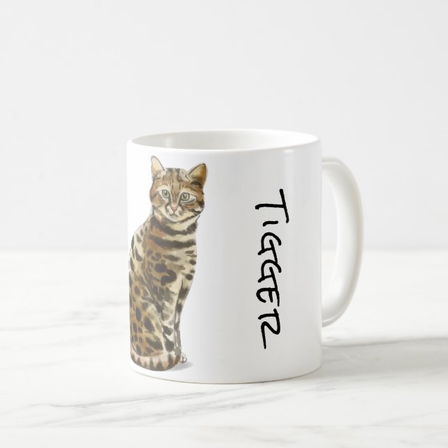 Bengal Feline Coffee Mug (Front Right)