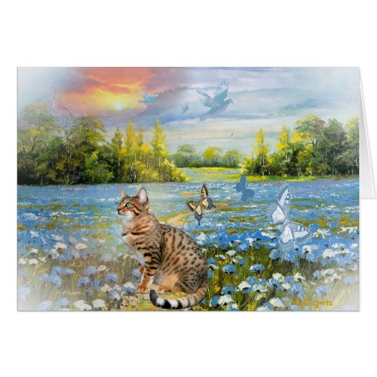 Bengal Field of Flowers Cards (Front Horizontal)