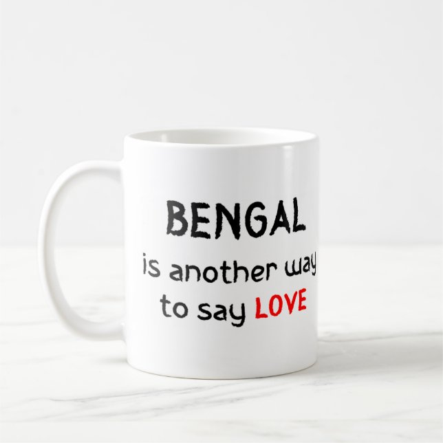 bengal love coffee mug (Left)
