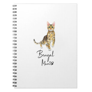 Bengal Mom Cute Cat Mother Kitten Girl Gift Notebook