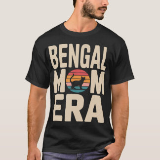 Bengal Mom Era Retro Bengal Cat T-Shirt