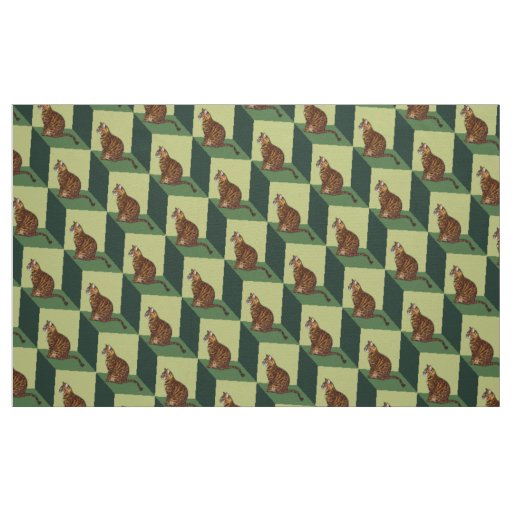 Bengal on a Box Fabric