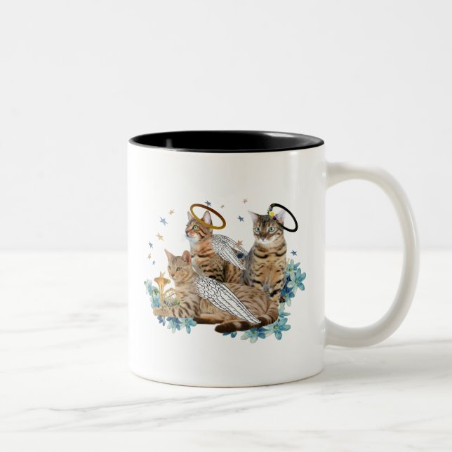 bengal  perfect angel Two-Tone coffee mug (Right)