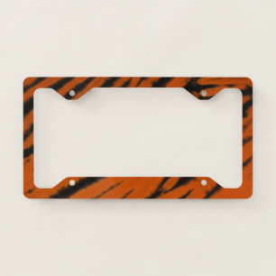 Bengal Stripes Tie Dye License Plate Frame