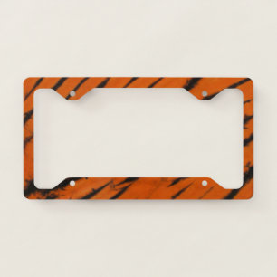 Bengal Stripes Tie Dye License Plate Frame