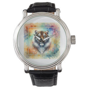 Bengal Tiger 190624AREF114 - Watercolor Watch