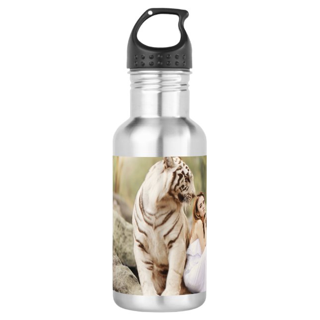 Bengal Tiger and Lady Water Bottle (Front)