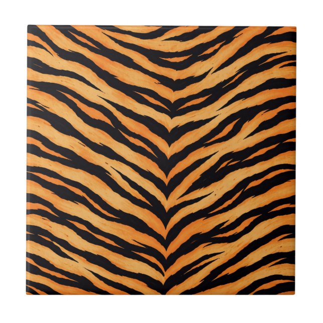 Bengal Tiger Animal Pattern Ceramic Tile (Front)
