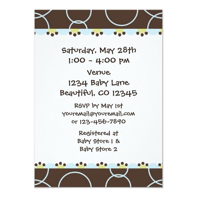 Bengal Tiger  Baby Shower Invitation For Boys