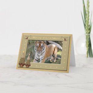Bengal Tiger Christmas Greeting Card