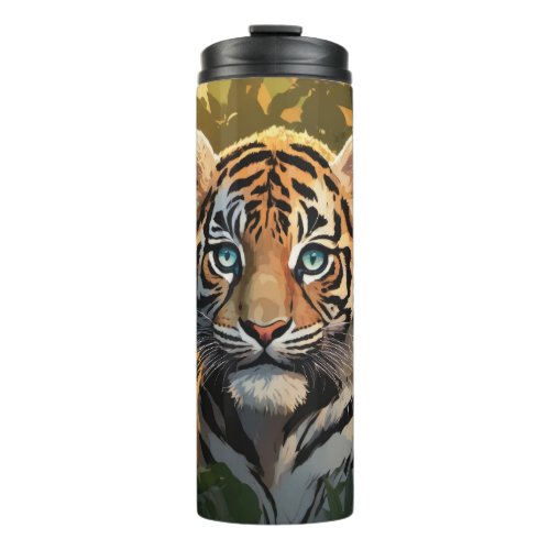 Bengal Tiger Cub in a forest Thermal Tumbler