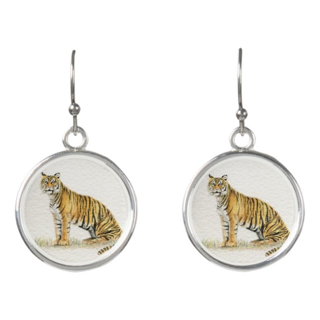 Bengal Tiger Earrings (Front)