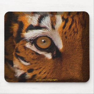 Bengal Tiger Face Eye of Tiger Wildlife Mousemat Mouse Pad