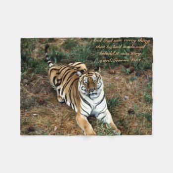 Bengal Tiger Fleece Blanket by Artnmore at Zazzle