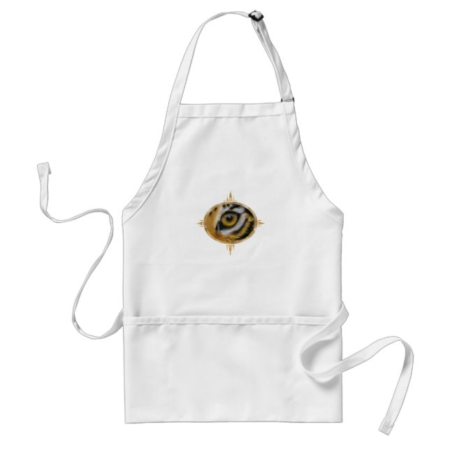 Bengal Tiger Framed Eye Adult Apron (Front)