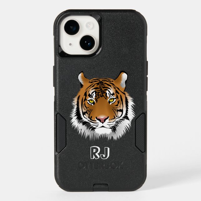 Bengal Tiger Initialized OtterBox iPhone Case (Back)
