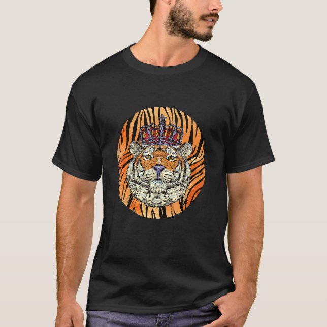 Bengal Tiger King African Safari Zookeeper Bengal  T-Shirt (Front)
