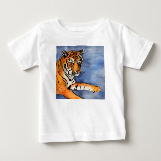 Bengal Tiger (Orange) Custom Art Shirt (Front)