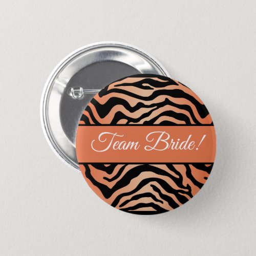 Bengal tiger print  button