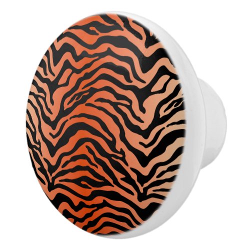 Bengal tiger print  ceramic knob