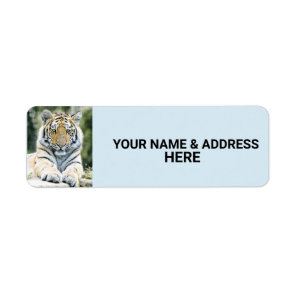BENGAL TIGER RETURN ADDRESS LABELS