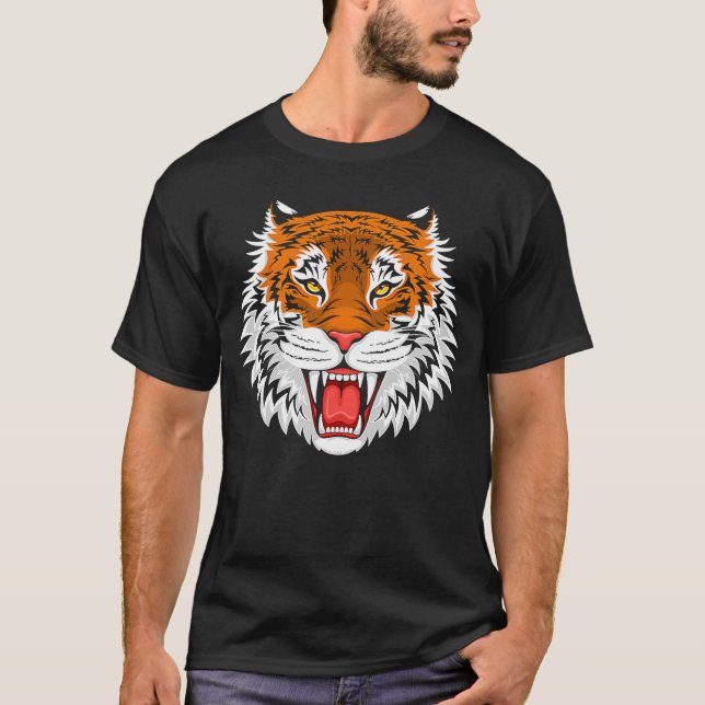 Bengal Tiger Roaring T-Shirt (Front)