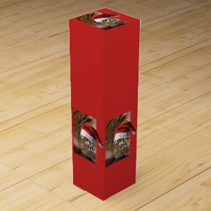 Bengal Tiger Santa Claus Wine Box