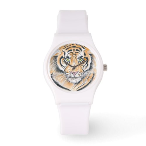 Bengal Tiger Watercolor Ink art Watch
