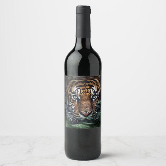 Bengal Tiger  Wine Label (Front)