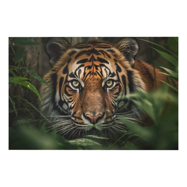 Bengal Tiger Wood Wall Art (Front)