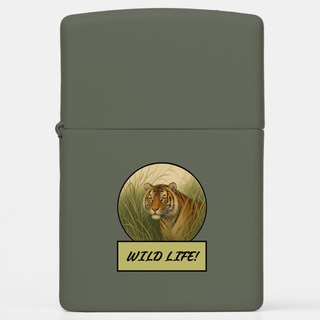 Bengal Tiger Zippo Lighter (Front)