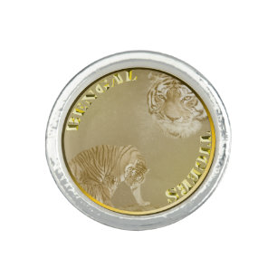 Bengal Tigers Gold Coin, Costume Ring